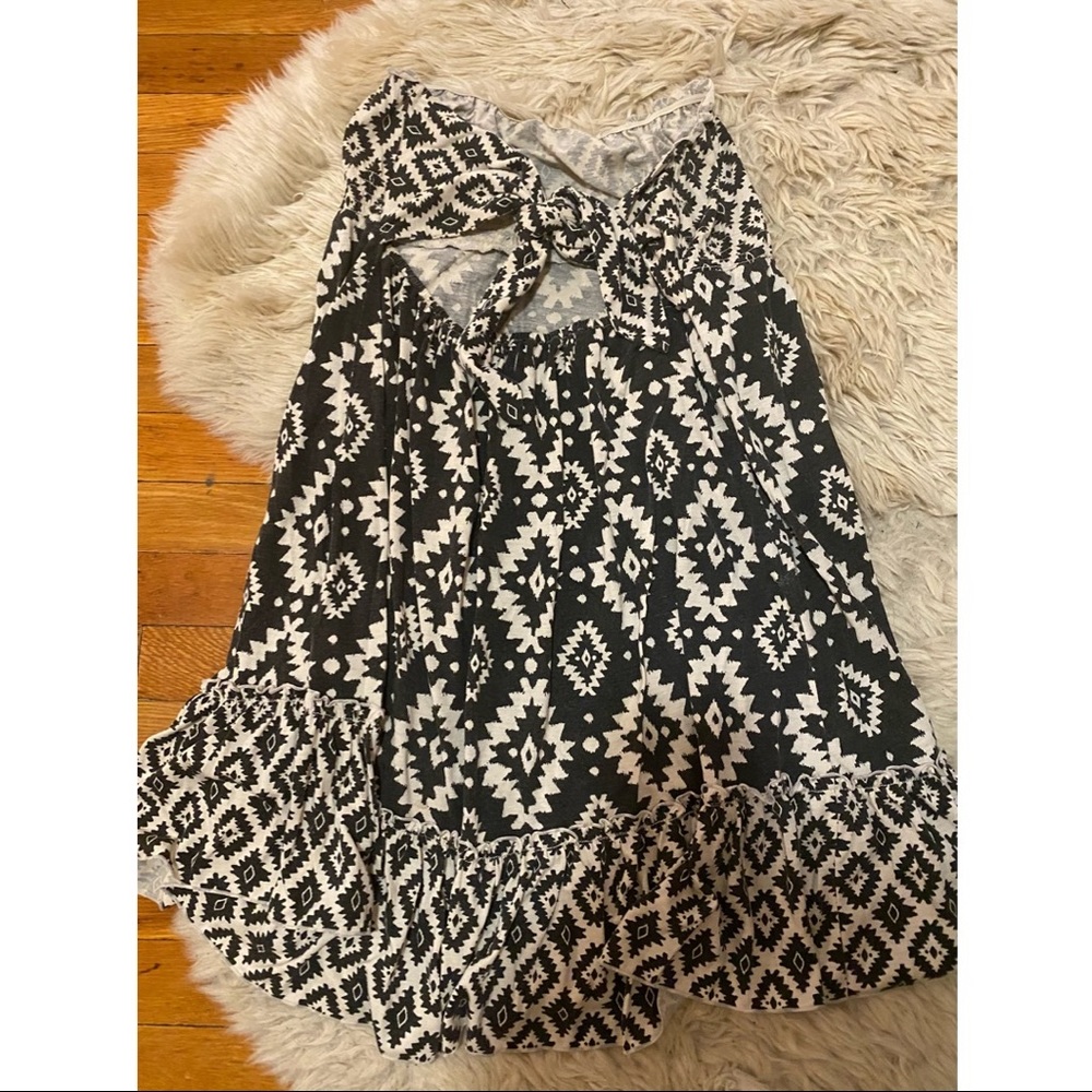 Forever 21 tribal print dress knot cover up L